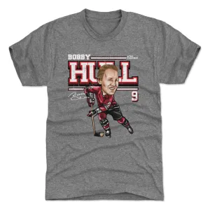 Bobby Hull Chicago Cartoon WHT