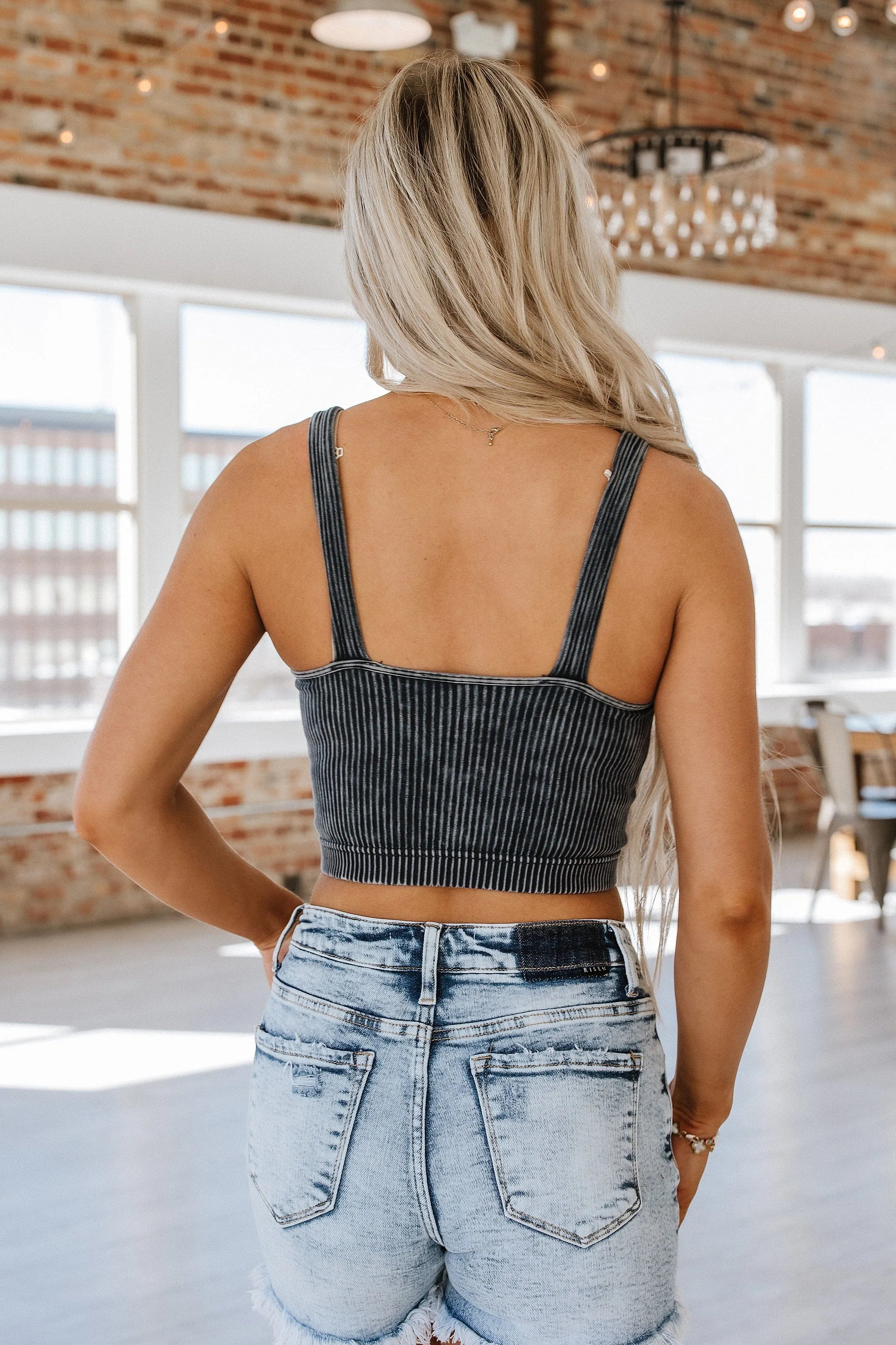 Cynthia Ribbed Crop Tank | S-XL