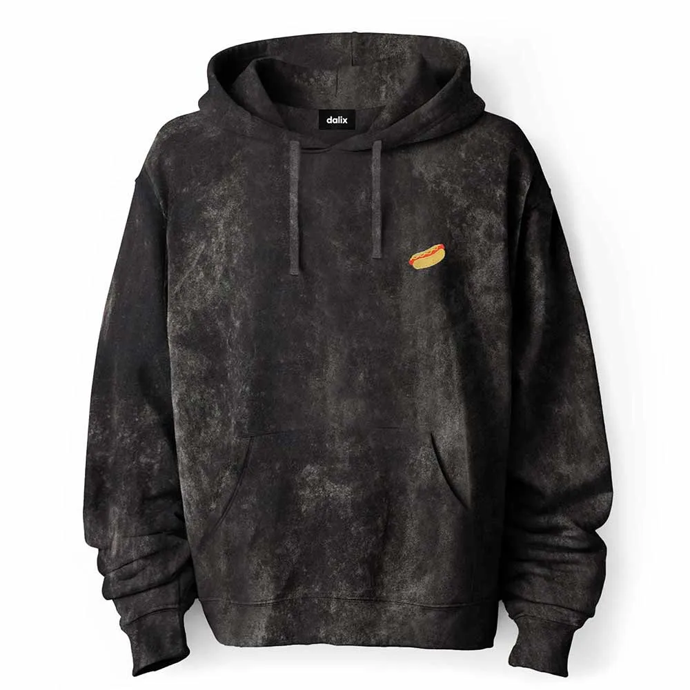 Dalix Hot Dog Mineral Wash Hoodie