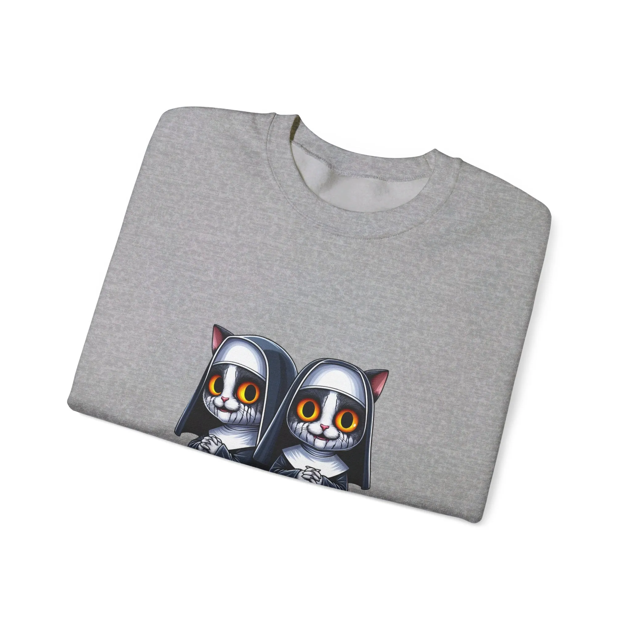 Horror Movie Cats Unisex Heavy Blend™ Crewneck Sweatshirt