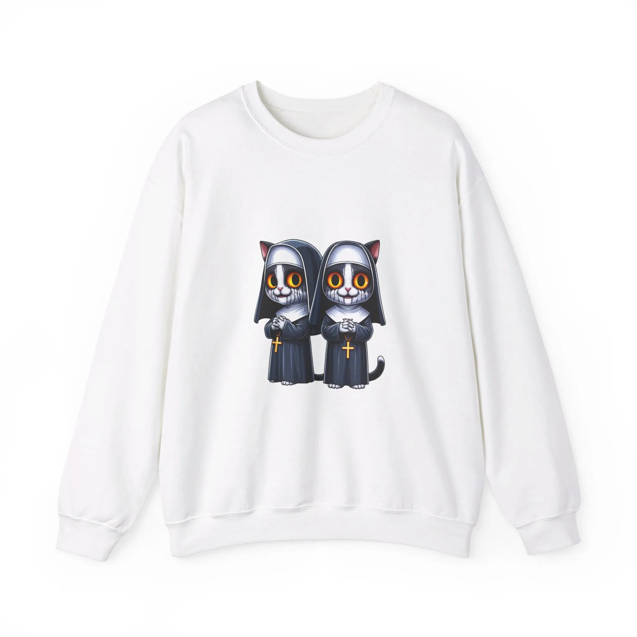 Horror Movie Cats Unisex Heavy Blend™ Crewneck Sweatshirt