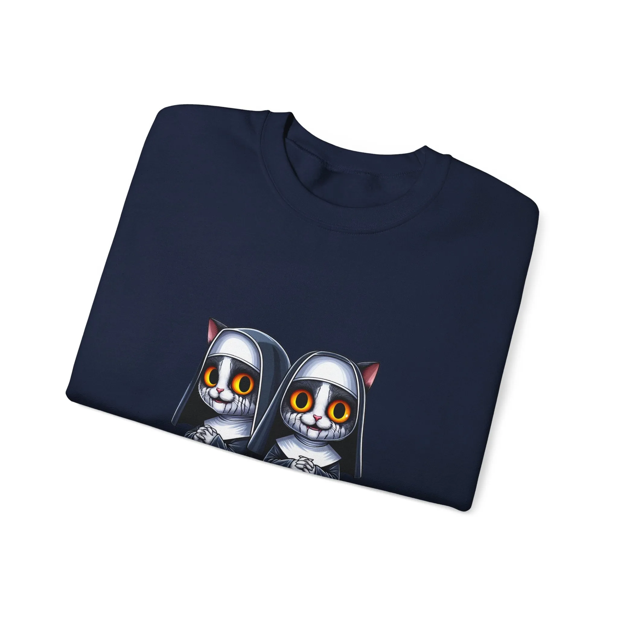 Horror Movie Cats Unisex Heavy Blend™ Crewneck Sweatshirt