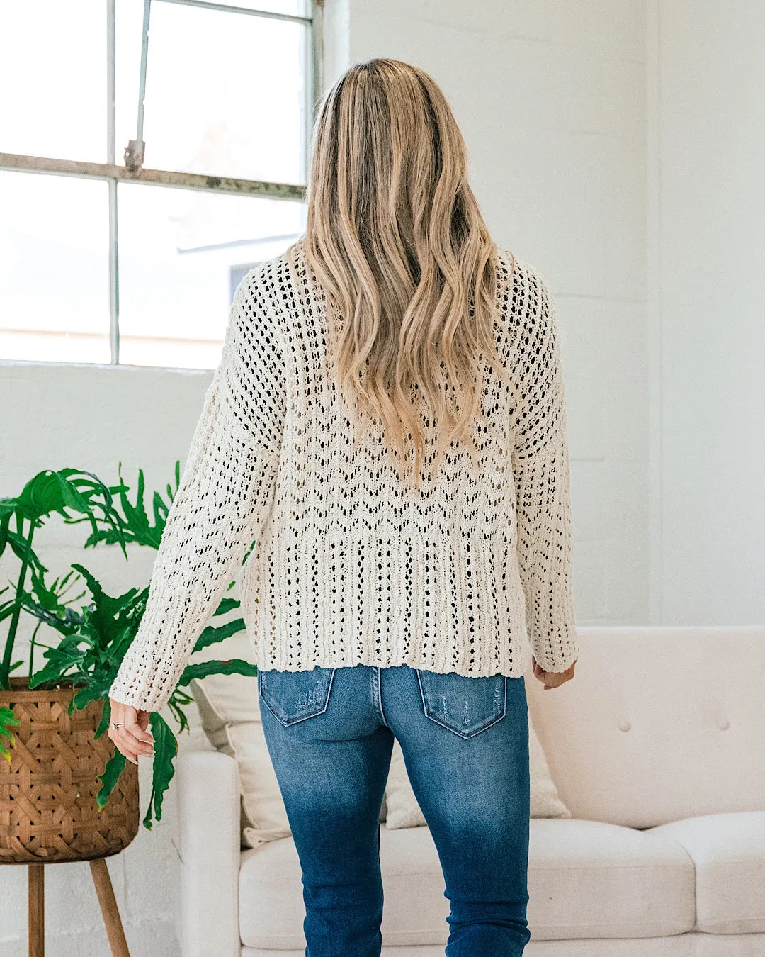 Kate Ivory Open Knit Sweater FINAL SALE