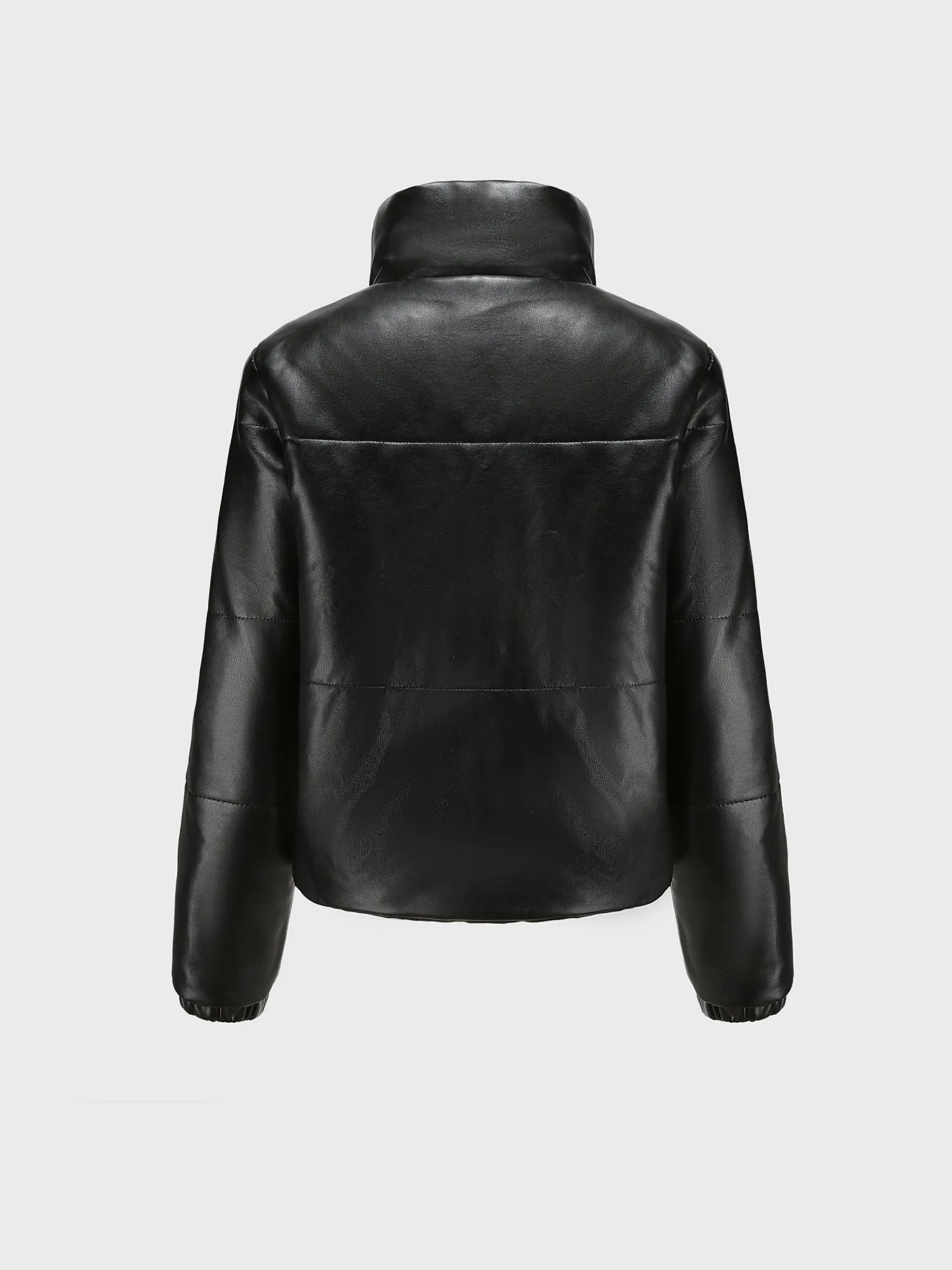 Midsize Warm Thickened Short Leather Jacket