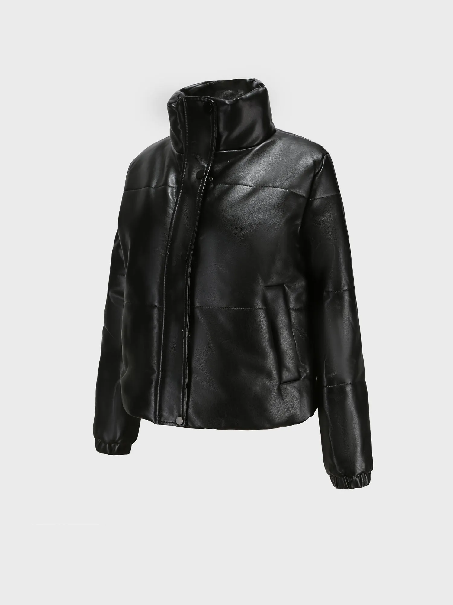 Midsize Warm Thickened Short Leather Jacket