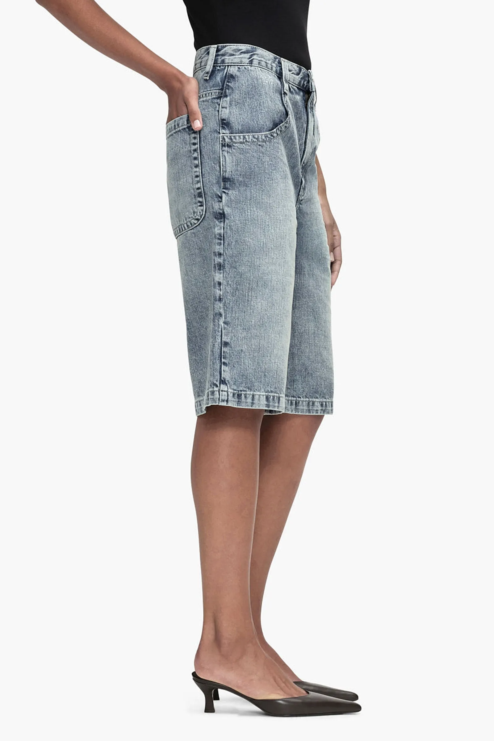 Skater Rigid Denim Short Jeans