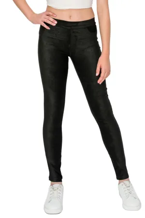 Verna - Glitter Suede Pull On Skinny