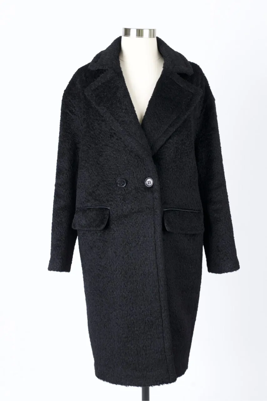 Wooly Wool Dress Coat